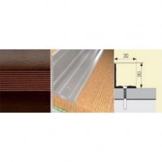 Угол внутренний венге 20х20х900мм