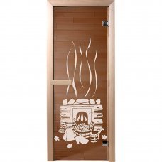 Usa din sticla Banika bronz 700х1900mm dreapta