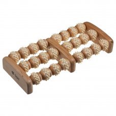 Dispozitiv masaj din lemn cu role pentru talpi 29x12x5cm