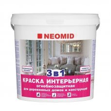 Краска интерьерная огнебиозащитная 3в1 Neomid 5кг