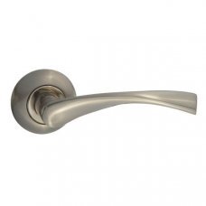 Ручка дверная на розетке Puerto AL 506-08 SN матовый никель