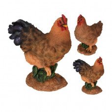 Петух-курица декоративные 27x21.5см