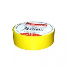 Изолента ПВХ самозатухающая желтая 20м