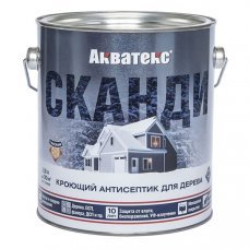 Сканди кроющий антисептик для древесины лакрица 2.5л