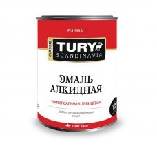 Эмаль алкидная желтая 0,9кг Tury
