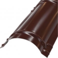 Конек полукруглый RAL8017 коричневый 0.30х900х400мм