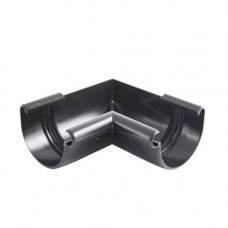 Угол желоба внутренний антрацит 125мм 90°