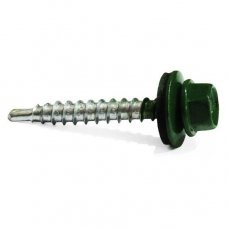 Саморез кровельный WFD зеленый мох 4.8x55мм 10шт