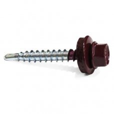 Саморез кровельный WFD вишневый 4.8x70мм 10шт