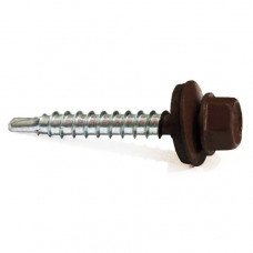 Саморез кровельный WFD коричневый 4.8x70мм 50шт