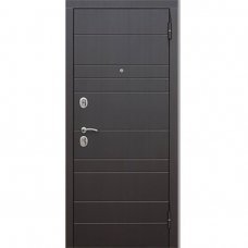 Дверь металлическая Барселона Wenge/Beige правая 205х86х7см