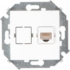 Розетка компьютерная одинарная 1xRJ45 К-5e (AMT) Simon 15