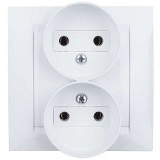 Розетка двойная без заземления 2х2Р 1590457-030 Simon 15