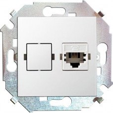 Розетка телефонная 1хRJ11 1591480-030 Simon 15