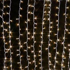 Гирлянда электрическая 300LED 3х3м теплый-белый