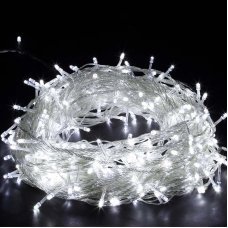 Гирлянда электрическая 100LED 10м белый