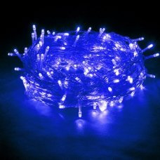 Гирлянда электрическая 100LED 10м синий