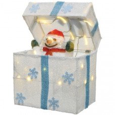 Декор новогодний Коробка с LED-подсветкой 28х30см