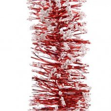 Мишура елочная красная 7.5х200см