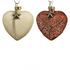 Украшение елочное Сердце 8см