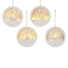 Декор новогодний с LED-подсветкой 14см