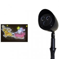 Проектор изображения Санта Клаус на санках