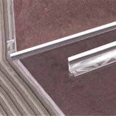 Внутренний металлический профиль для плитки WEWN cеребряный 2500х10мм