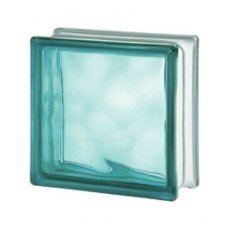 Стеклоблок бирюзовый Turquoise Wave
