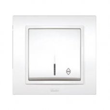 Выключатель проходной с подсветкой одноклавишный Zen