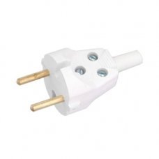 Вилка штепсельная без заземления 6A 2P