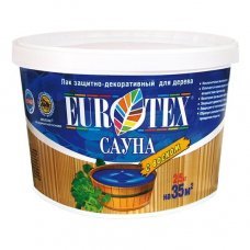 Лак защитно-декоративный Eurotex Сауна 2.5кг