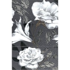 Декор Mural Aurea Rose Negro 25x50см 3шт
