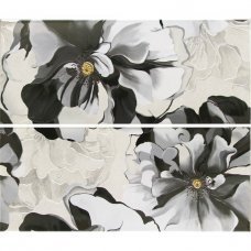 Декор Conjunto Sabina Negro 25x60см 2шт