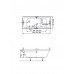 Ванна акриловая Nora Plus 170x75x46см