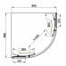 Душевая кабина MUS80CRT 80x80x185см