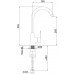Смеситель для кухонной мойки Viva-33 VV30008