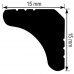 Плинтус потолочный M-15 15x15мм
