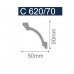 Плинтус потолочный C620/70 50х50мм 2м