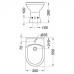 Биде напольное Style 55x35x39см