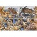 Декор Agat Blue №4 25x40см
