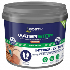 Гидроизоляция акриловая с волокнами Waterstop теракотовый 1кг