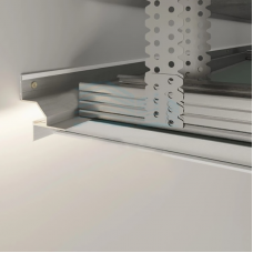 Профиль теневой для гипсокартона с подсветкой 12мм 2.5м PolPotolok AST12B