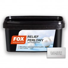 Покрытие декоративное Fox Рельеф Белый 1кг