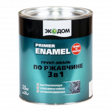 Эмаль 3в1 зеленый мох 2.5кг EcoDom