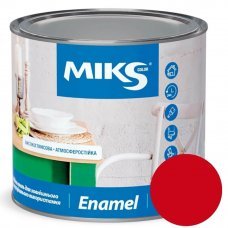 Эмаль алкидная Miks Color Красный 0.8кг