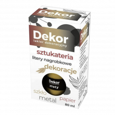 Краска декоративная Dekor золотистый 80мл