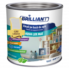 Эмаль акриловая матовая Aqua Lux Mat серый 0.6л