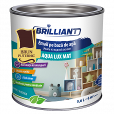 Эмаль акриловая матовая Aqua Lux Mat насыщенный коричневый 0.6л