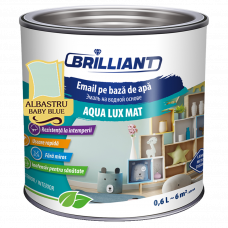 Эмаль акриловая матовая Aqua Lux Mat синий бейби блу 0.6л