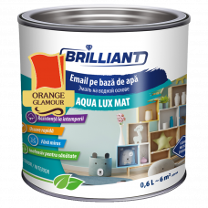 Эмаль акриловая матовая Aqua Lux Mat orange glamour 0.6л